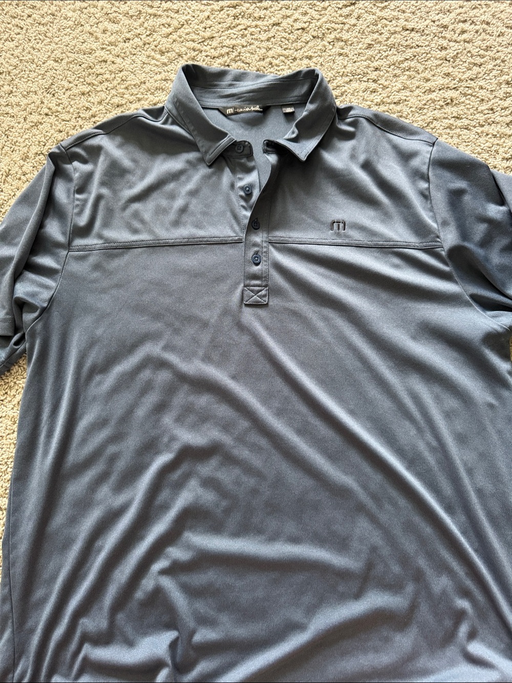 Travis Mathew Men's Polo in Slate Blue